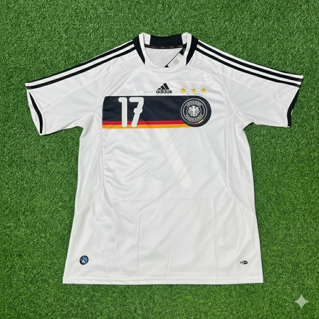 Germany EURO 2008 Per Mertesacker Retro Football Jersey Kit