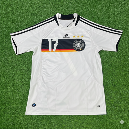 Germany EURO 2008 Per Mertesacker Retro Football Jersey Kit