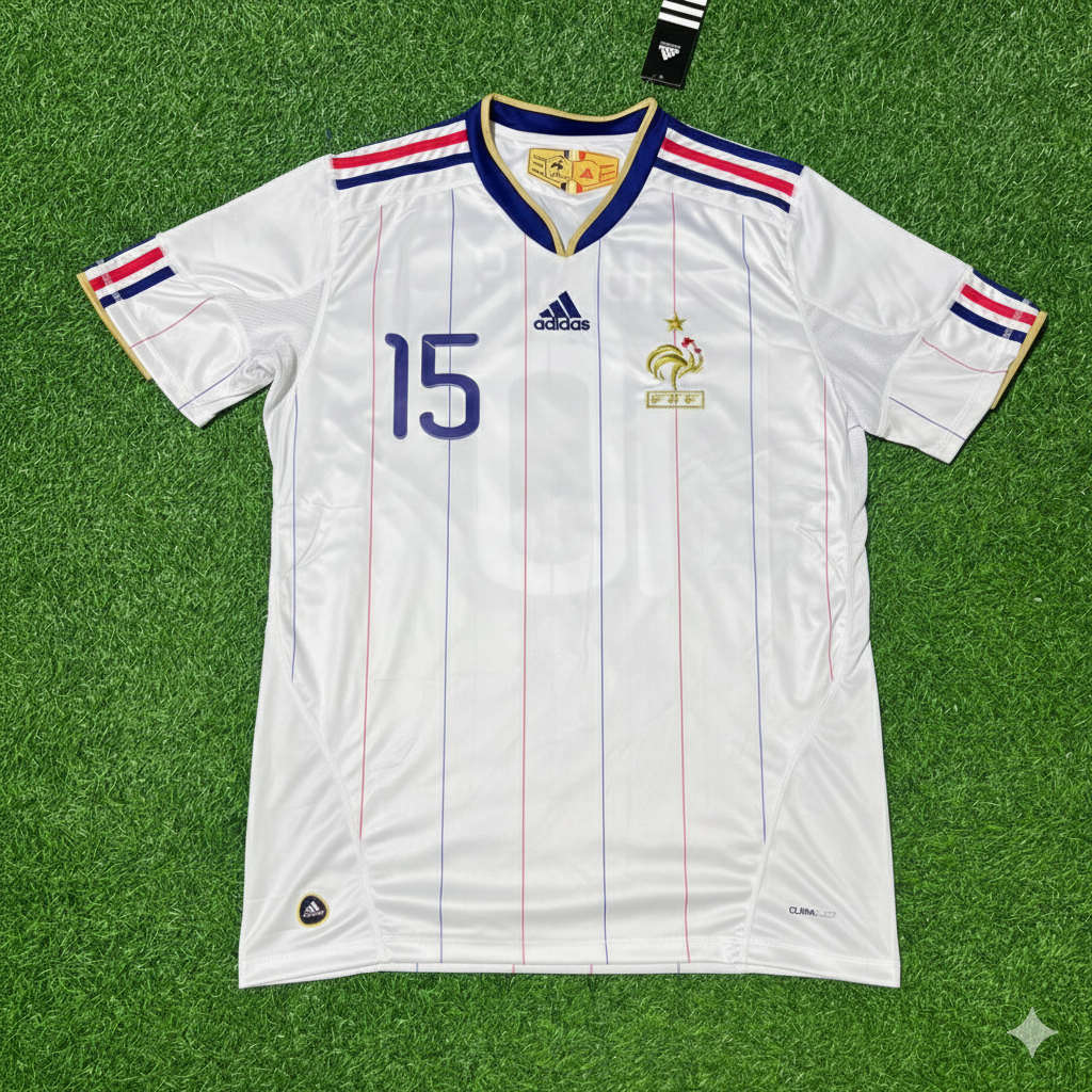 France EURO 2004 Lilian Thuram Retro Football Jersey Kit