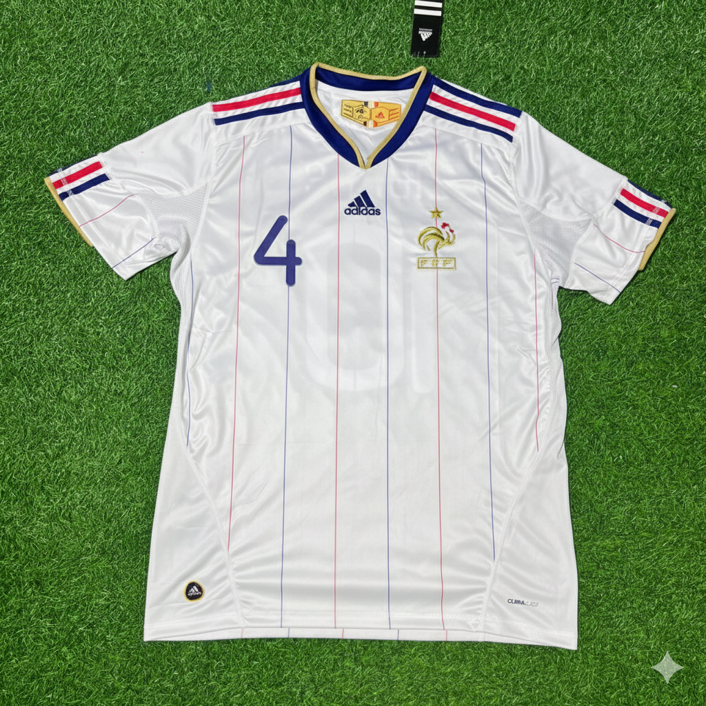France EURO 2004 Patrick Vieira Retro Football Jersey Kit