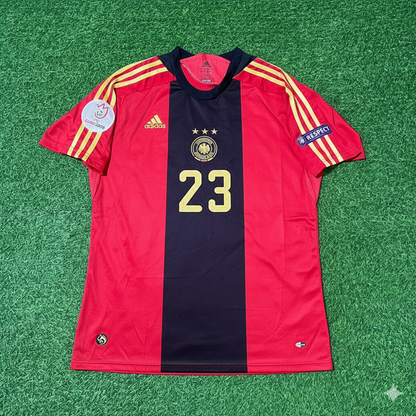 Germany EURO 2008 Mario Gomez Away Red Retro Football Jersey Kit
