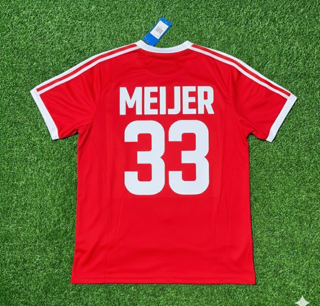 Erik Meijer Hamburger SV Rotes Heimtrikot Retro Fußballtrikot Special Edition