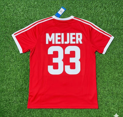 Erik Meijer Hamburger SV Rotes Heimtrikot Retro Fußballtrikot Special Edition