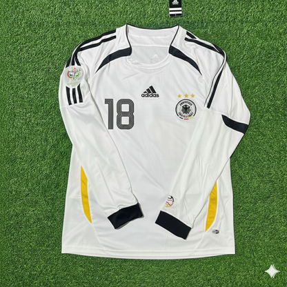 Germany World Cup 2006 Tim Borowski Long Sleeve White Football Jersey