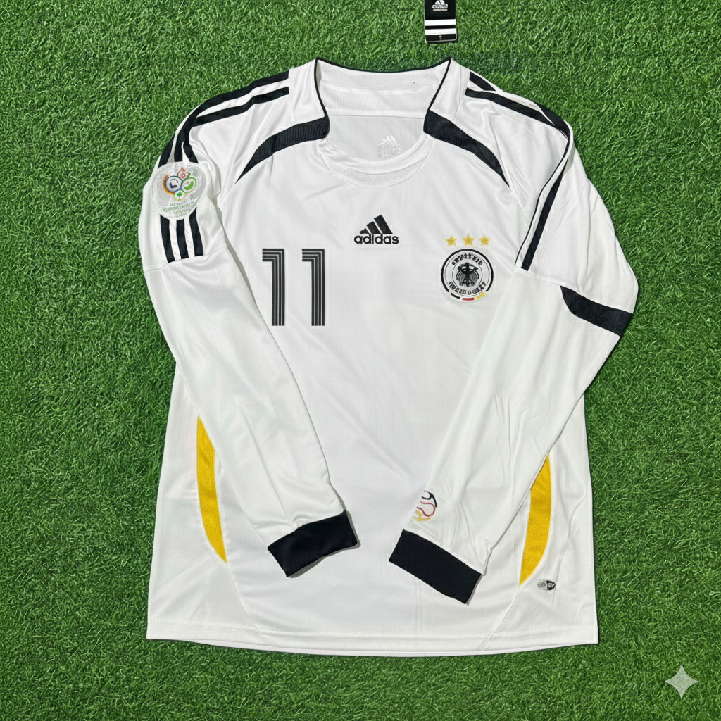 Marco Reus Germany World Cup Long Sleeve White Retro Football Jersey Kit