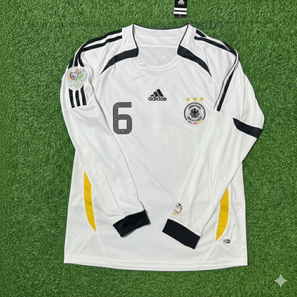 Joshua Kimmich Germany World Cup Long Sleeve White Retro Football Jersey Kit
