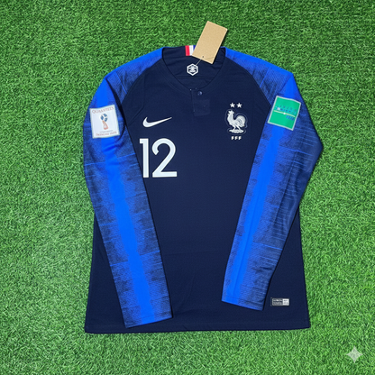 France World Cup 2018 Corentin Tolisso Final Long Sleeve Retro Football Jersey Kit