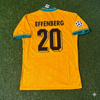 Stefan Effenberg Bayern Munich Yellow Retro Football Jersey Collection