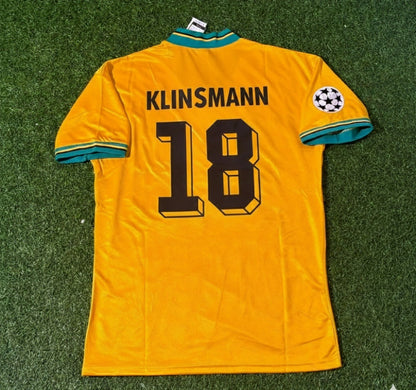 Jürgen Klinsmann Bayern Munich Yellow Retro Football Jersey Collection