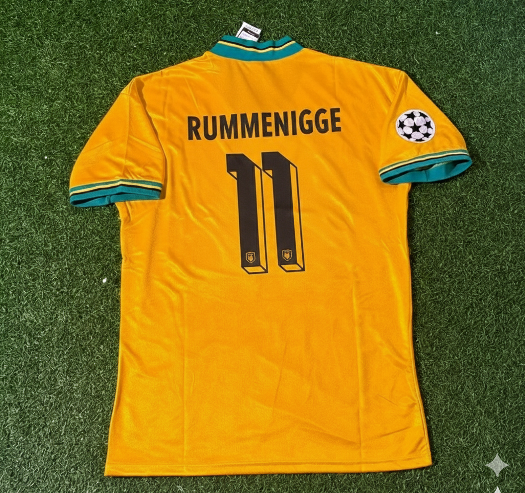 Karl Heinz Rummenigge Bayern Munich Yellow Retro Football Jersey Collection