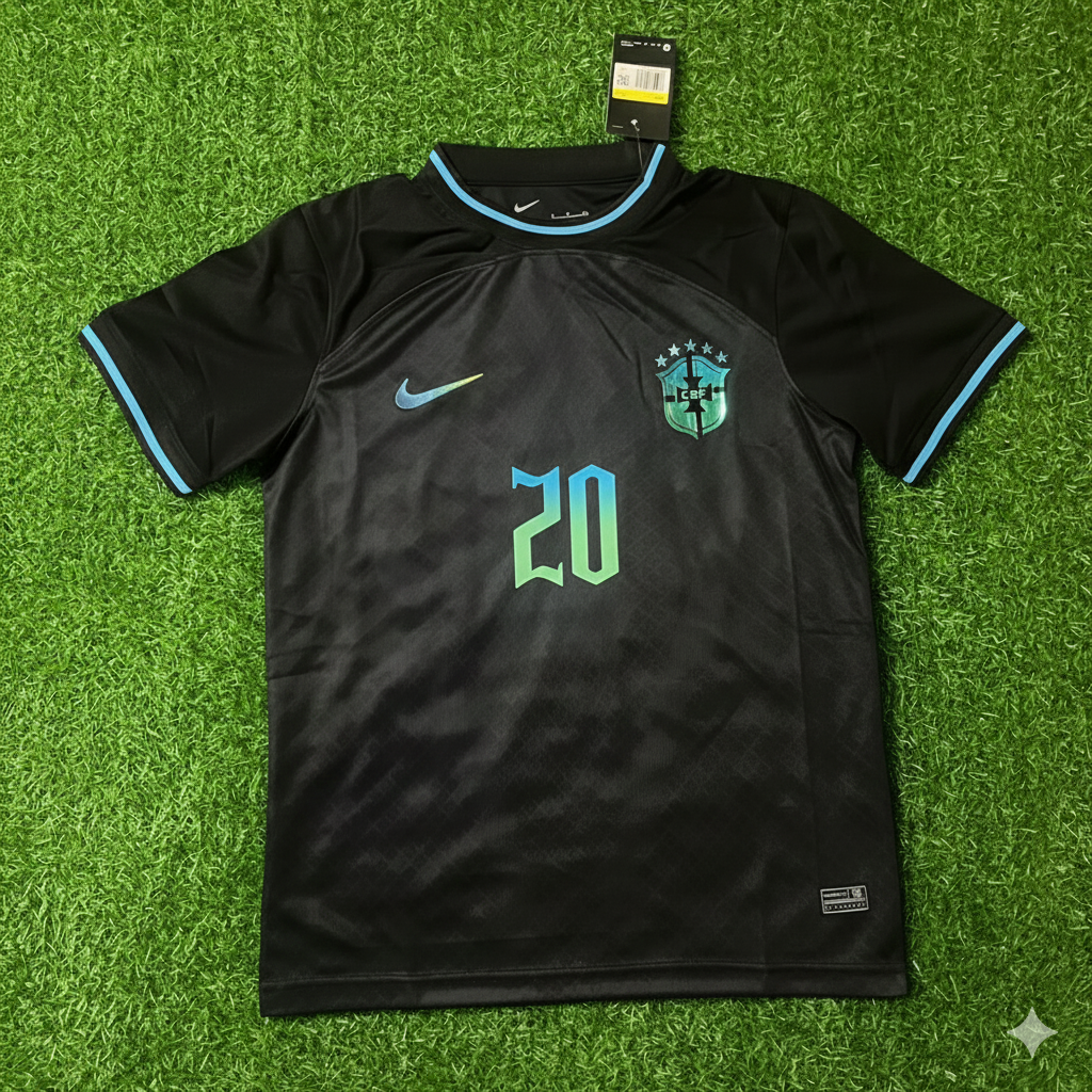 Estevao Brazil Retro Football Jersey