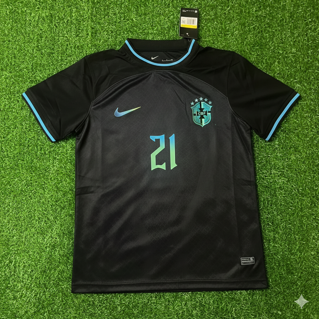 Matheus Cunha Brazil Retro Football Jersey