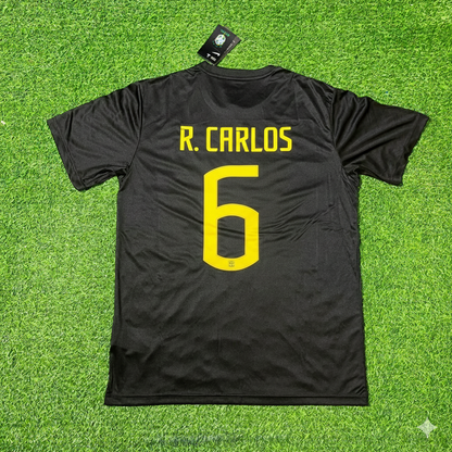 Roberto Carlos Brazil Black Retro Football Jersey Collection