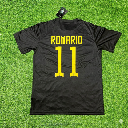 Romario Brazil Black Retro Football Jersey Collection