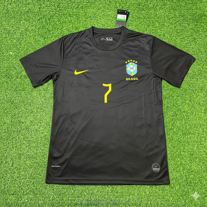 Garrincha Brazil Black Retro Football Jersey Collection