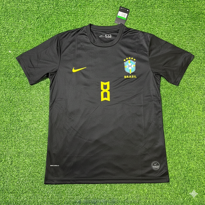 Socrates Brazil Black Retro Football Jersey Collection