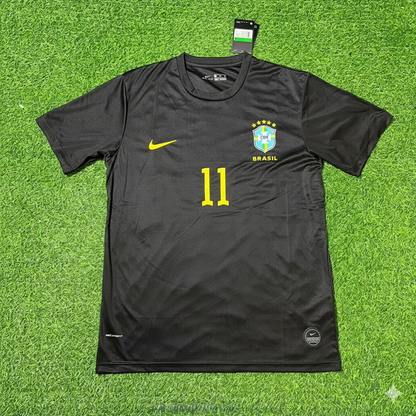 Romario Brazil Black Retro Football Jersey Collection