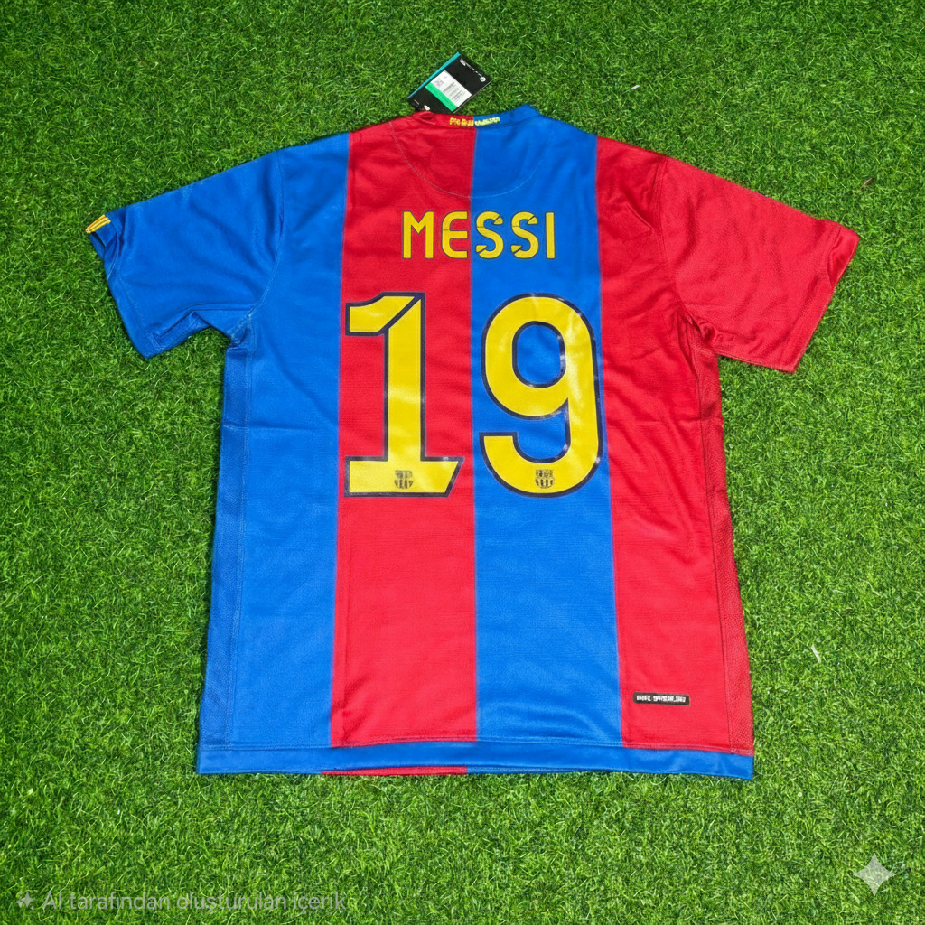 Lionel Messi Barcelona 2006/2007 Home Retro Football Jersey Kit