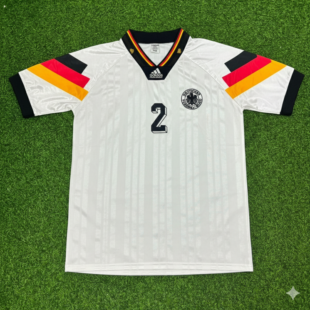 Stefan Reuter Germany 1992 Retro Football Jersey Kit