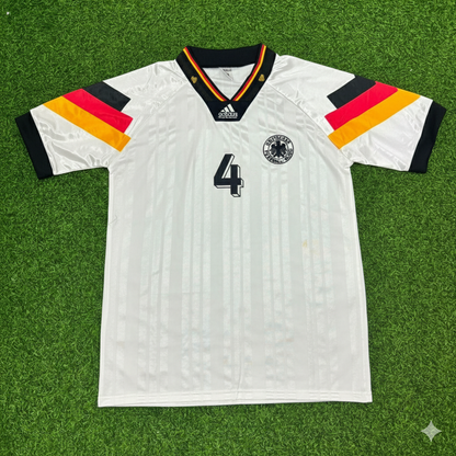 Jürgen Kohler Germany 1992 Retro Football Jersey Kit