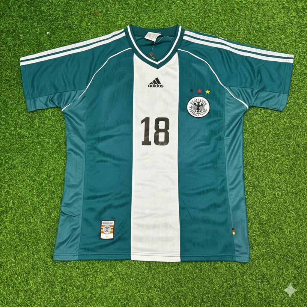 Germany World Cup 1998 Jürgen Klinsmann Away Retro Football Jersey