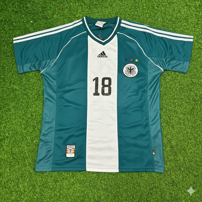 Germany World Cup 1998 Jürgen Klinsmann Away Retro Football Jersey