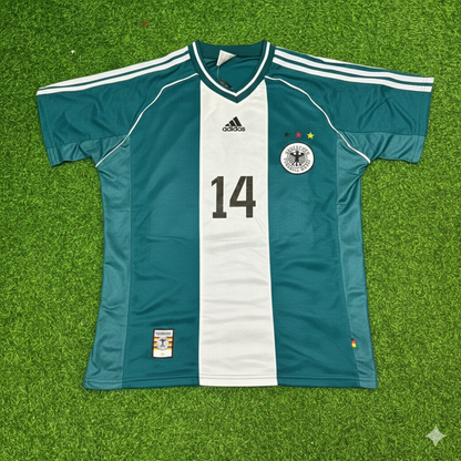 Germany World Cup 1998 Markus Babbel Away Retro Football Jersey