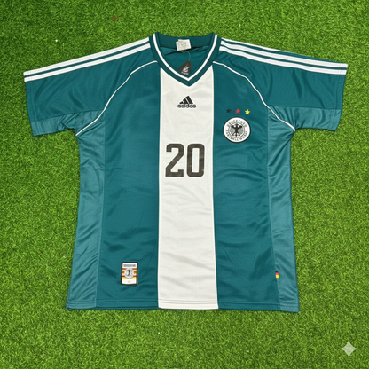 Germany World Cup 1998 Oliver Bierhoff Away Retro Football Jersey
