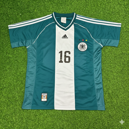 Germany World Cup 1998 Dietmar Hamann Away Retro Football Jersey