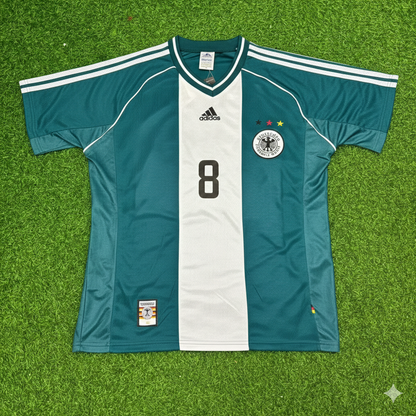 Germany World Cup 1998 Lothar Matthäus Away Retro Football Jersey