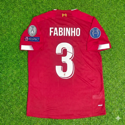 Fabinho Liverpool 2019 20 Retro Football Jersey Kit