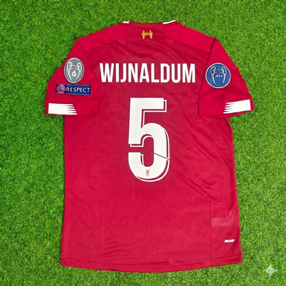 Georginio Wijnaldum Liverpool 2019 20 Retro Football Jersey Kit