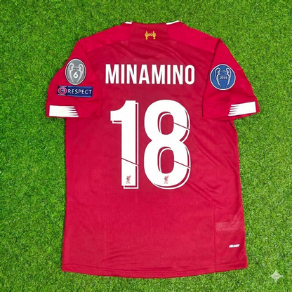 Takumi Minamino Liverpool 2019 20 Retro Football Jersey Kit