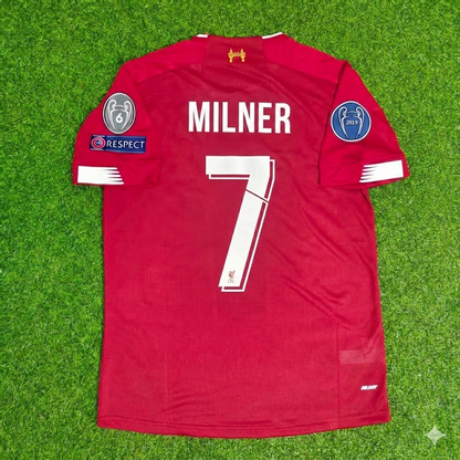 James Milner Liverpool 2019 20 Retro Football Jersey Kit