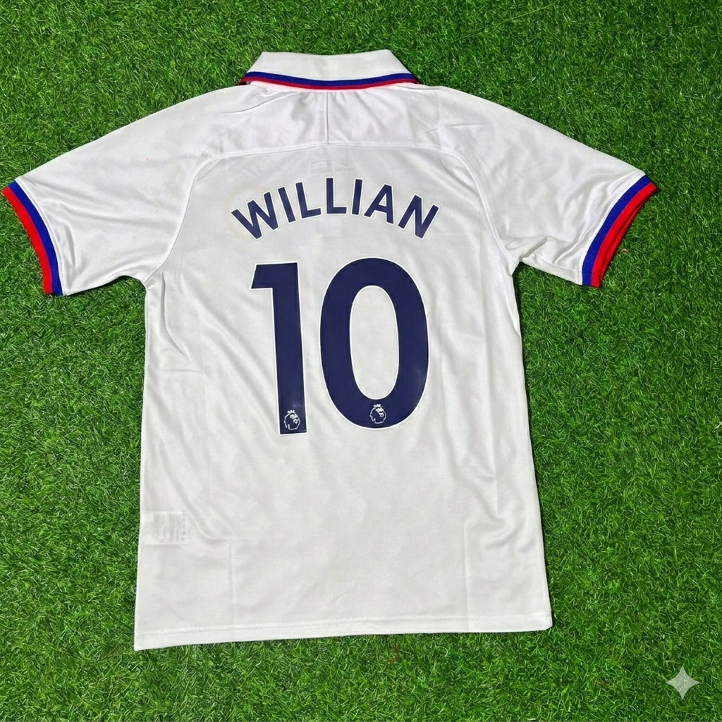 Willian Chelsea 2019/2020 White Retro Football Jersey Collection