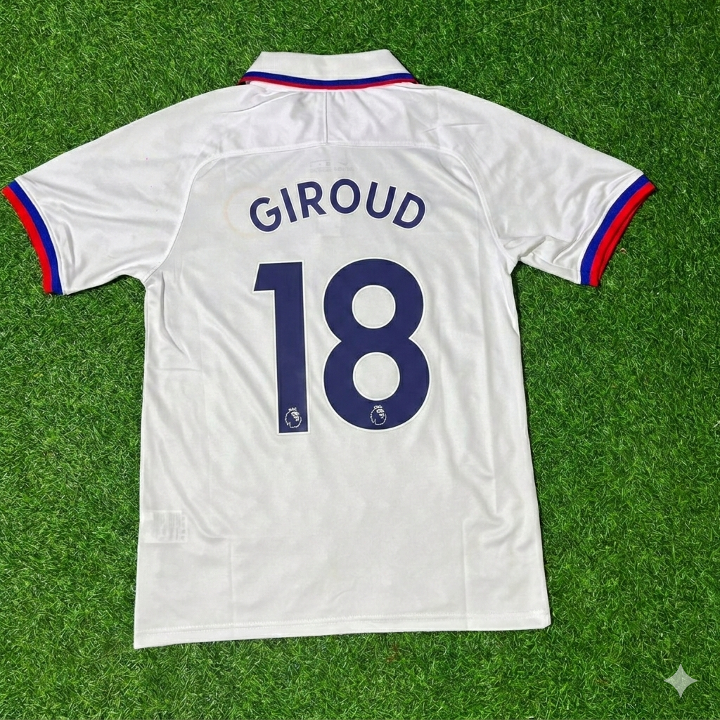 Oliver Giroud Chelsea 2019/2020 White Retro Football Jersey Collection