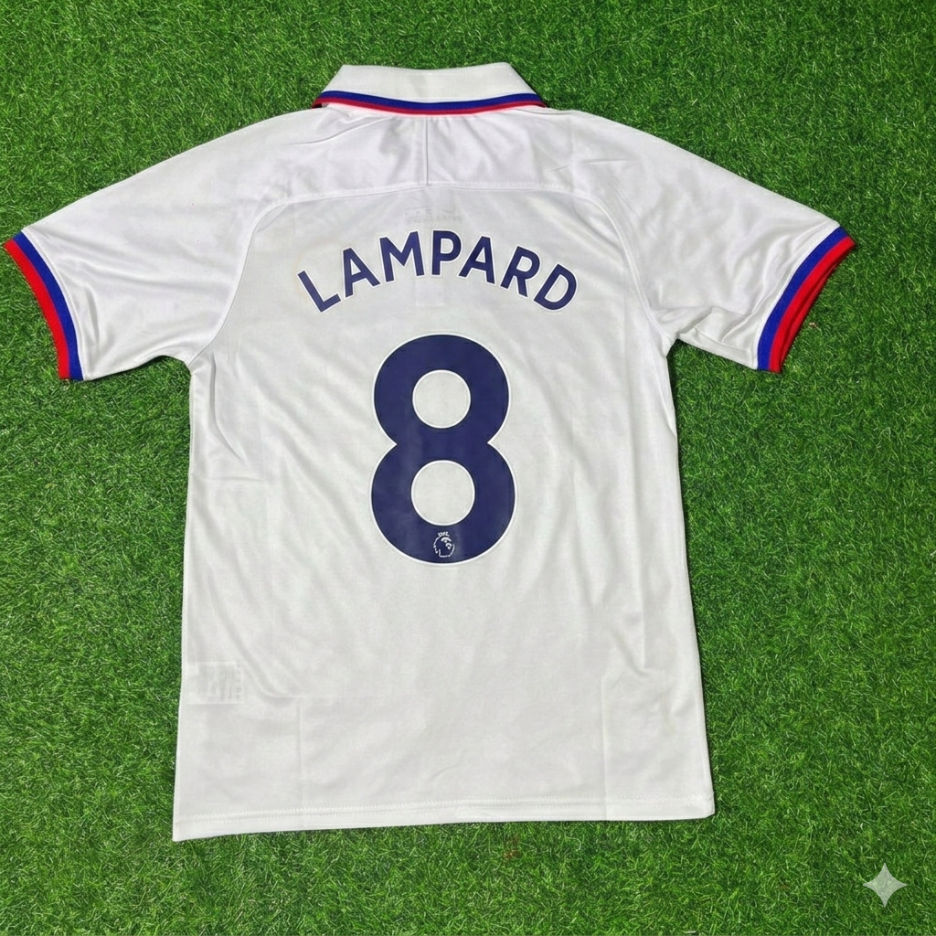 Frank Lampard Chelsea White Retro Football Jersey Collection