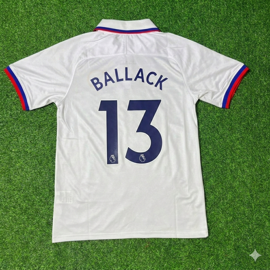 Michael Ballack Chelsea White Retro Football Jersey Collection
