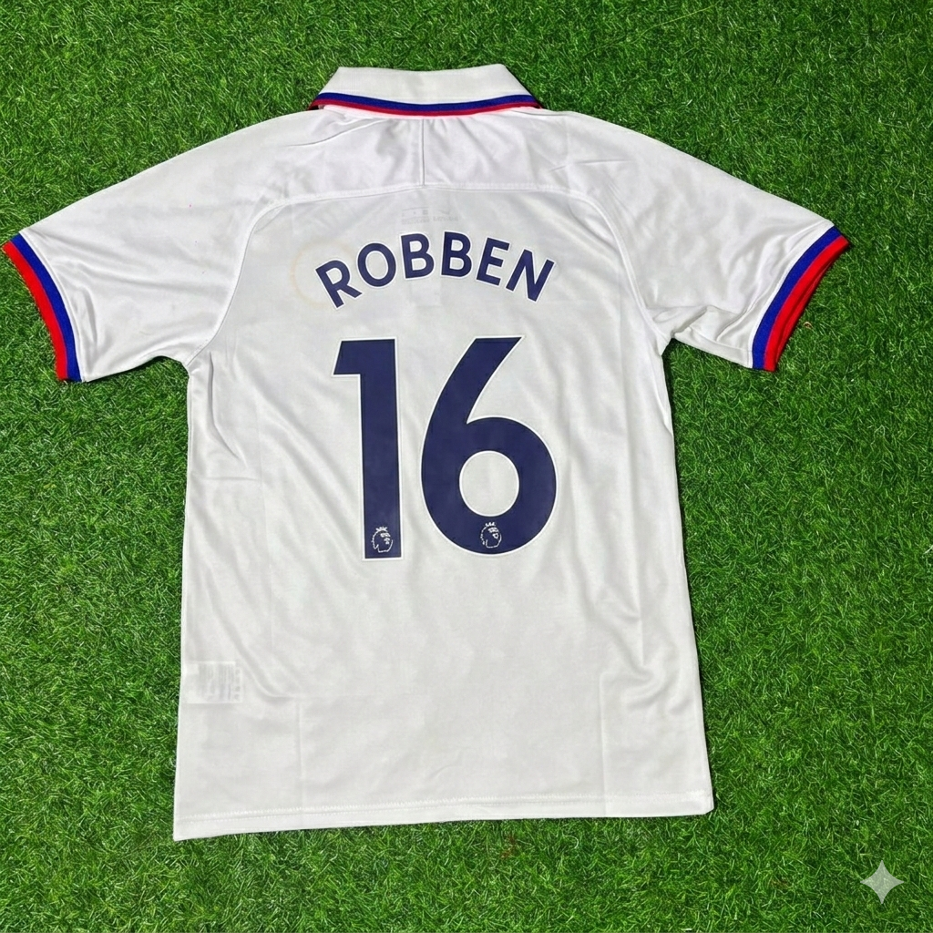 Arjen Robben Chelsea White Retro Football Jersey Collection