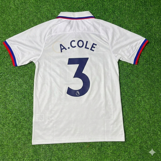 Ashley Cole Chelsea White Retro Football Jersey Collection