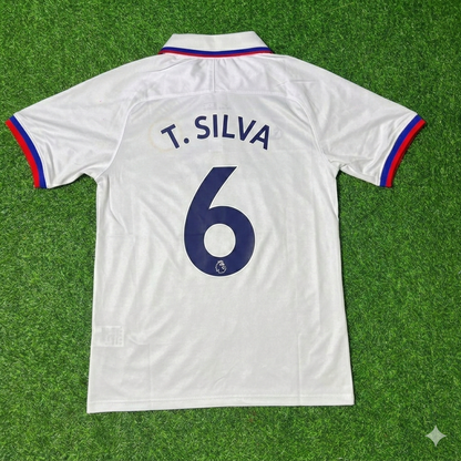 Thiago Silva Chelsea White Retro Football Jersey Collection