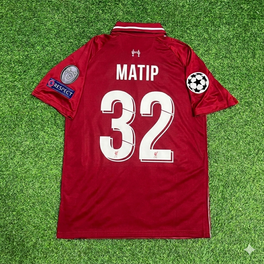 Joel Matip Liverpool 2019 CL Final Retro Football Jersey Kit
