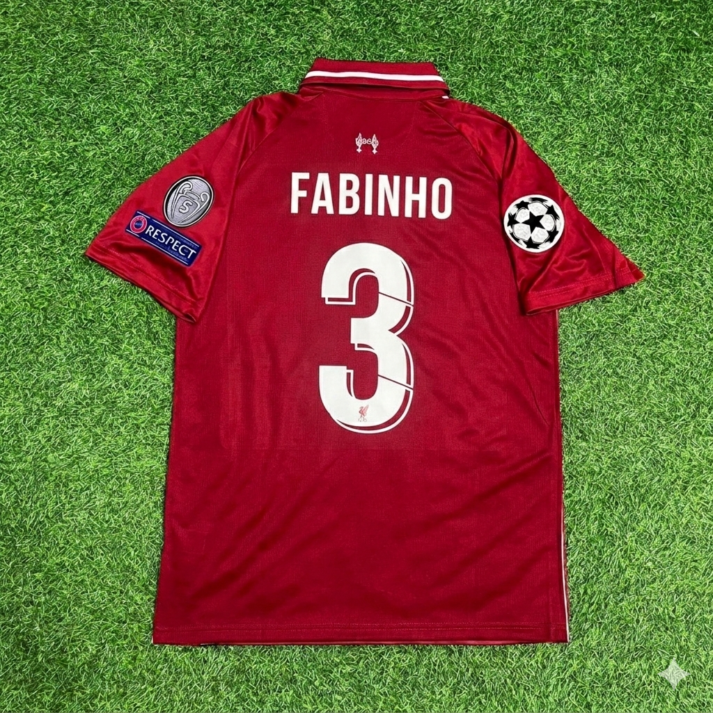 Fabinho Liverpool 2019 CL Final Retro Football Jersey Kit