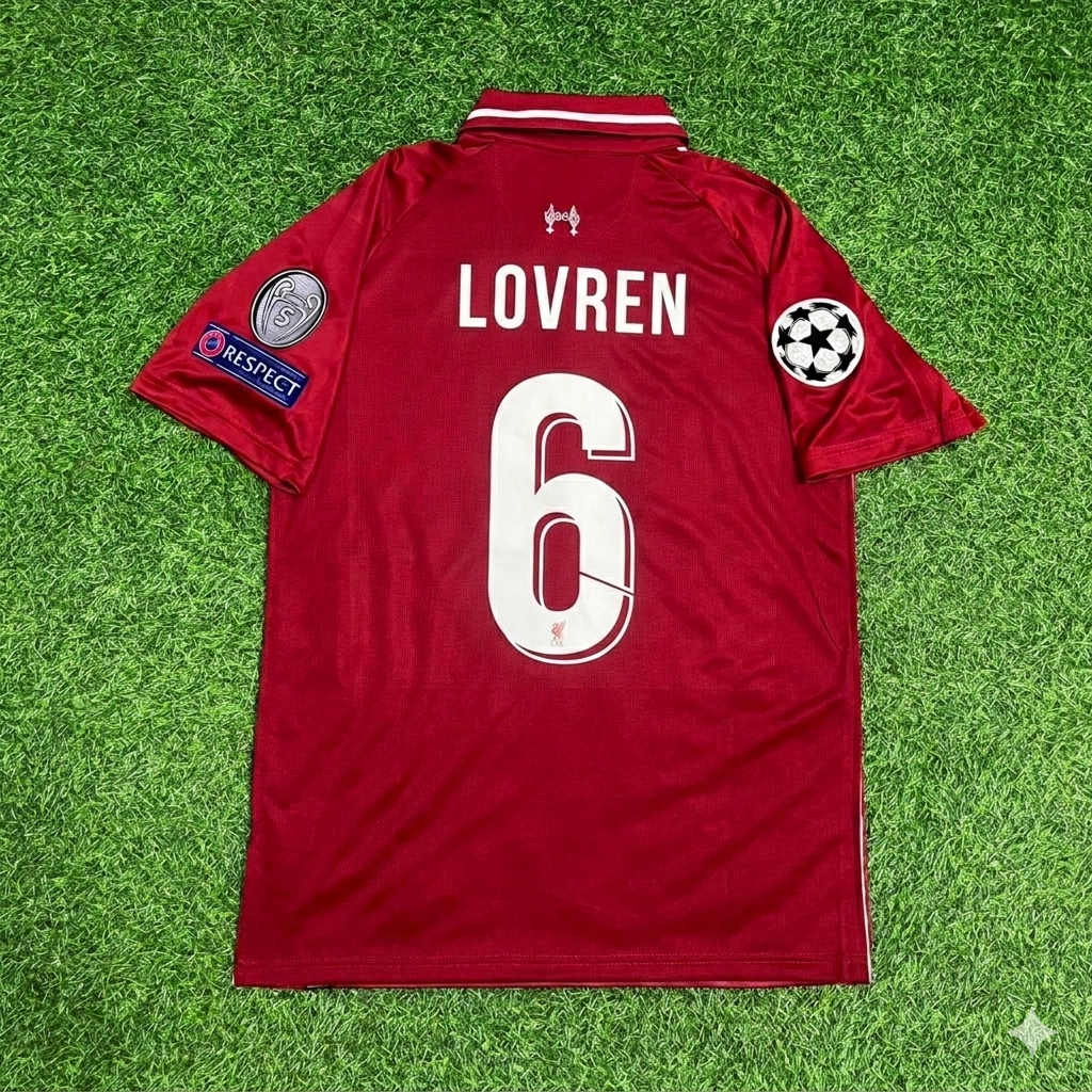Dejan Lovren Liverpool 2019 CL Final Retro Football Jersey Kit