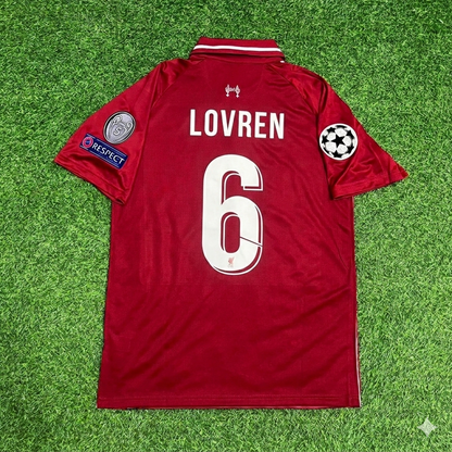 Dejan Lovren Liverpool 2019 CL Final Retro Football Jersey Kit
