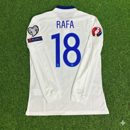 Portugal EURO 2016 Rafa Silva White Long Sleeve Retro Football Jersey