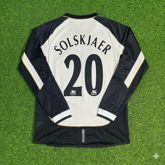 Ole Gunnar Solskjaer #20 Manchester United 2001-2002 Reversible Retro Football Jersey