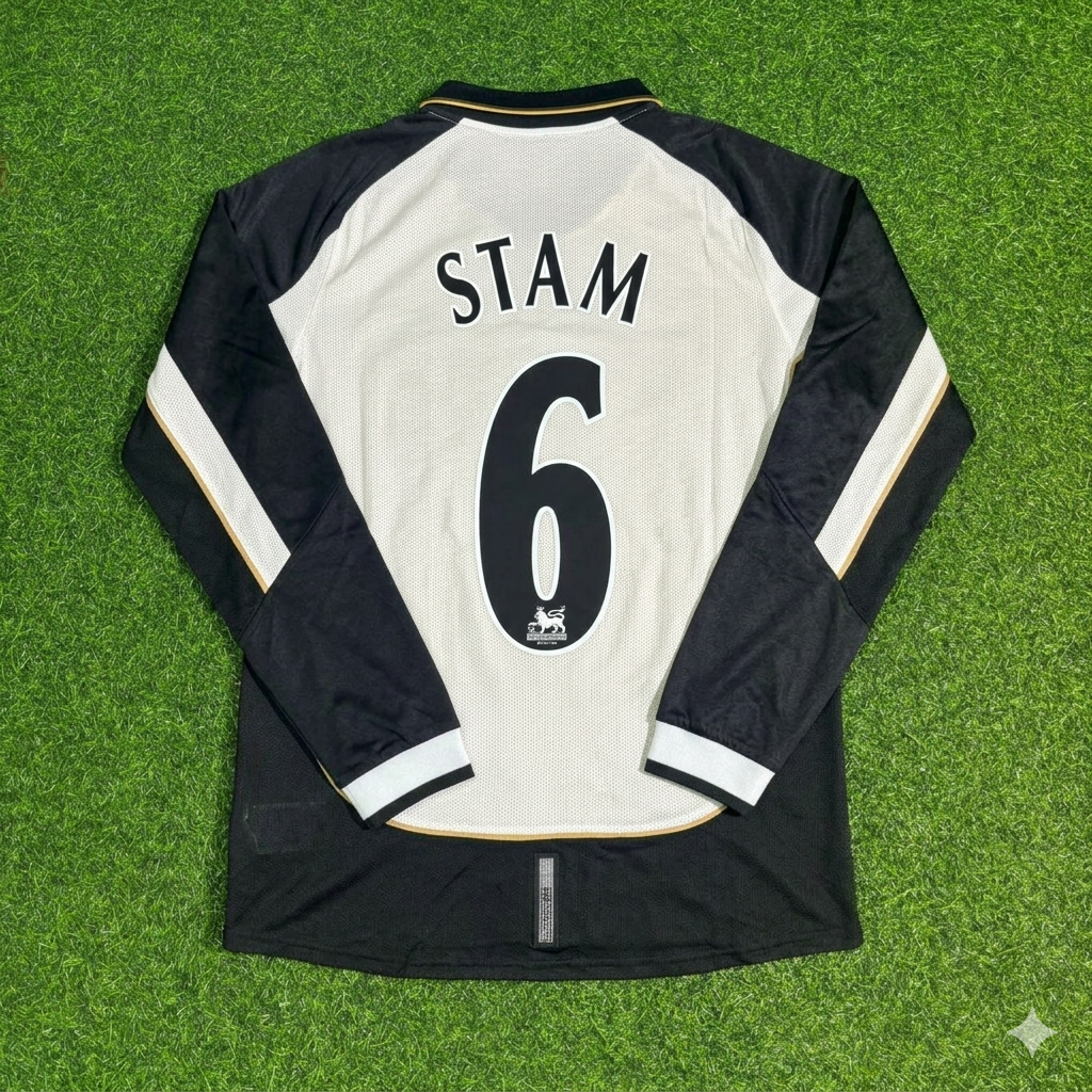 Jaap Stam #6 Manchester United 2001-2002 Reversible Retro Football Jersey Kit