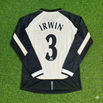 Denis Irwin #3 Manchester United 2001-2002 Reversible Retro Football Jersey Kit