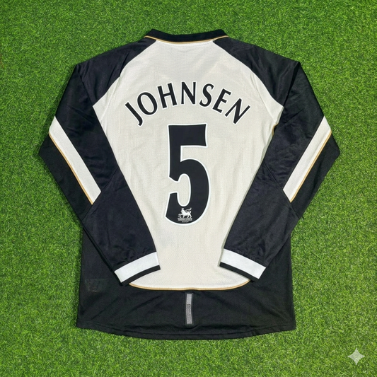 Ronny Johnsen #5 Manchester United 2001-2002 Reversible Retro Football Jersey Kit
